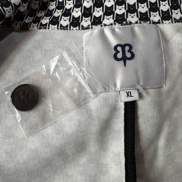Betabrand X-Large Catstooth Blazer One-Button Stretch Pockets Collared Cats - Picture 7 of 8